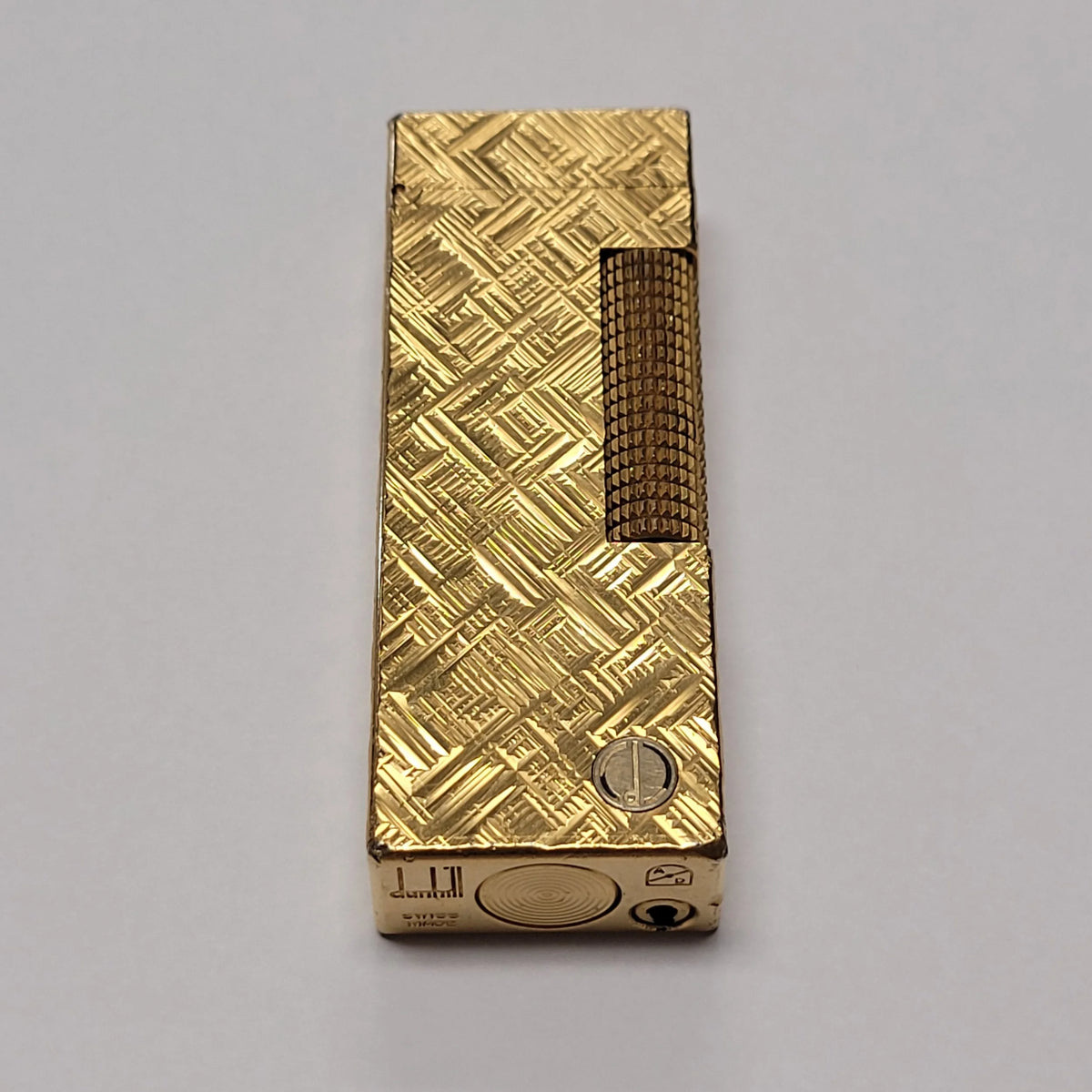 Alfred Dunhill Rollagas Gold Plated & Florentine Lighter