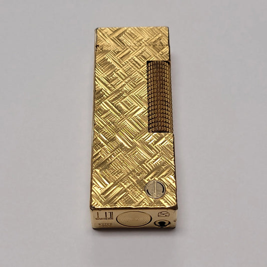 Alfred Dunhill Rollagas Gold Plated & Florentine Lighter