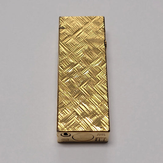 Alfred Dunhill Rollagas Gold Plated & Florentine Lighter