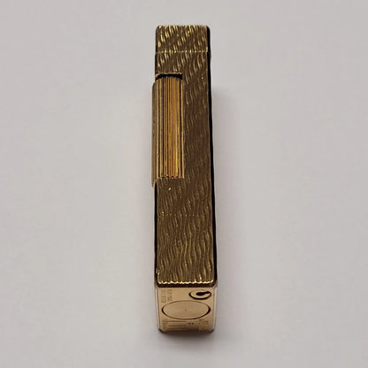 Alfred Dunhill Rollagas Gold Plated & Wavy Lighter
