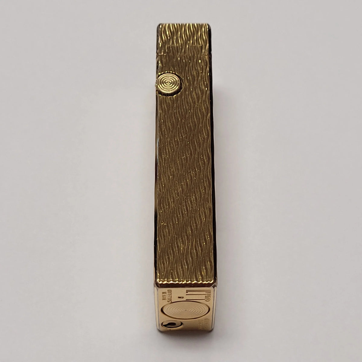Alfred Dunhill Rollagas Gold Plated & Wavy Lighter