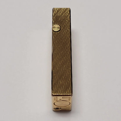 Alfred Dunhill Rollagas Gold Plated & Wavy Lighter