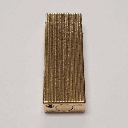1960s Alfred Dunhill Rollagas Gold Plated & Lines Lighter