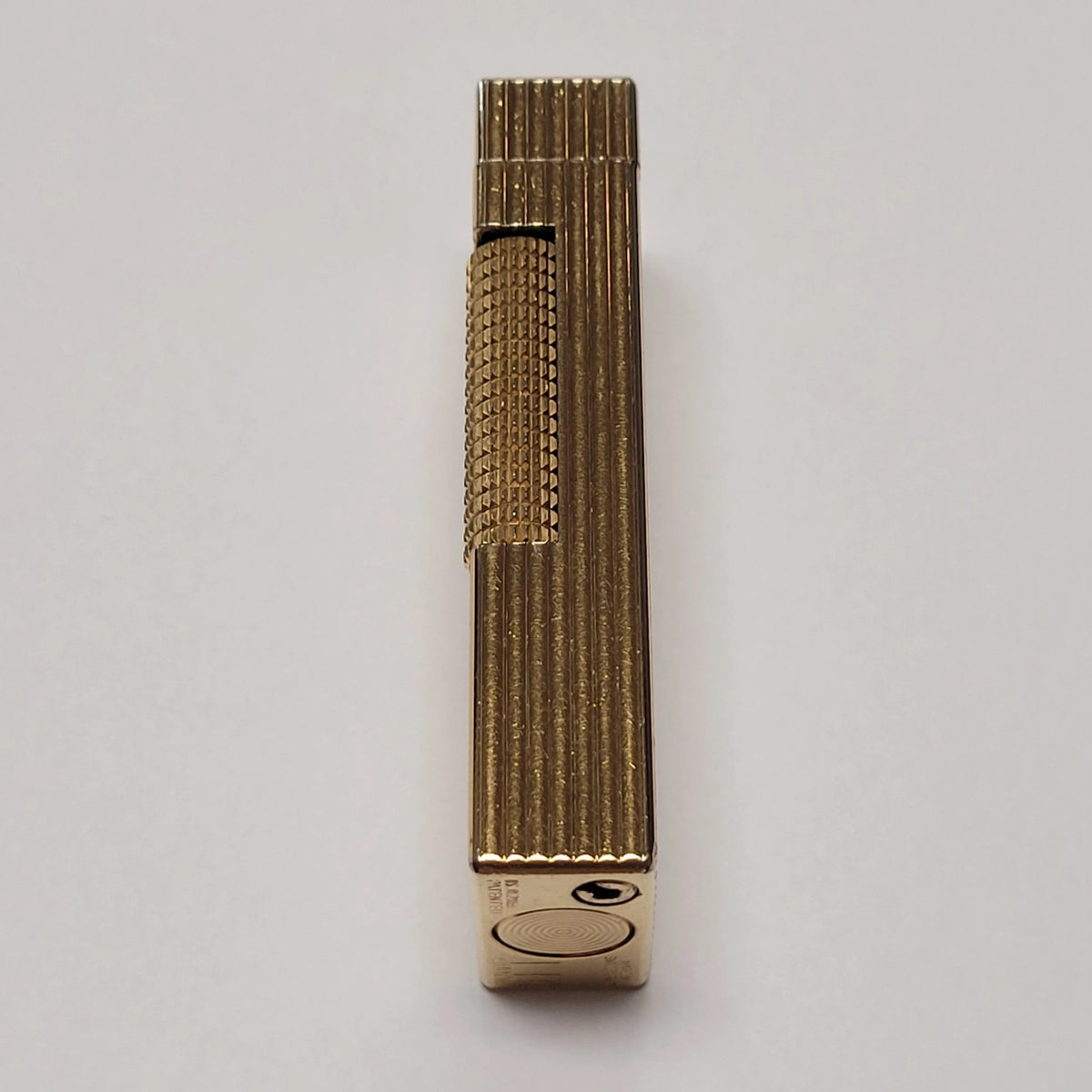 1960s Alfred Dunhill Rollagas Gold Plated & Lines Lighter