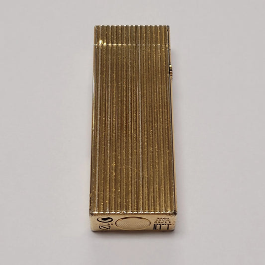 Alfred Dunhill Rollagas Gold Plated & Lines Lighter