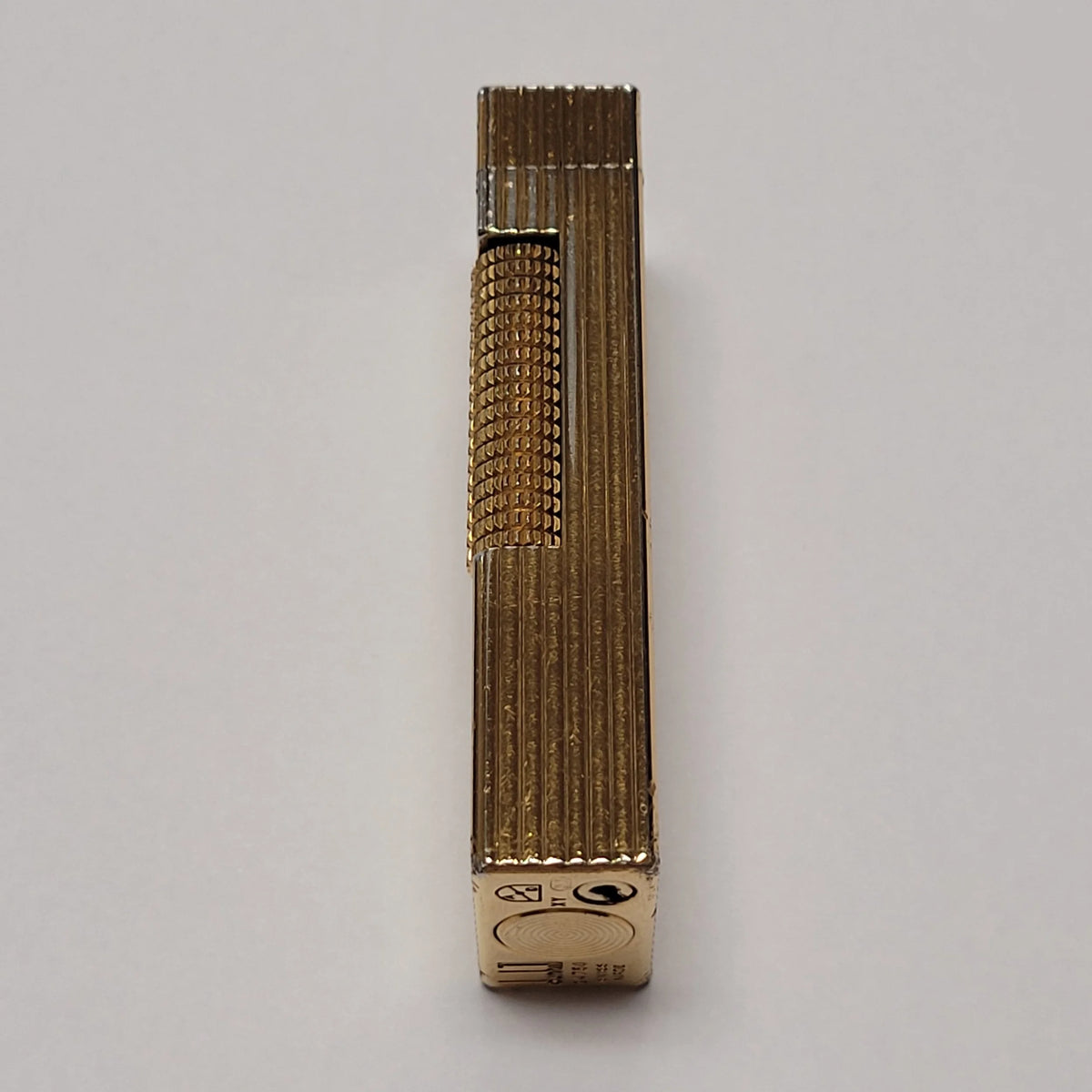 Alfred Dunhill Rollagas Gold Plated & Lines Lighter