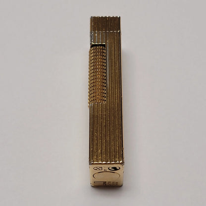 Alfred Dunhill Rollagas Gold Plated & Lines Lighter
