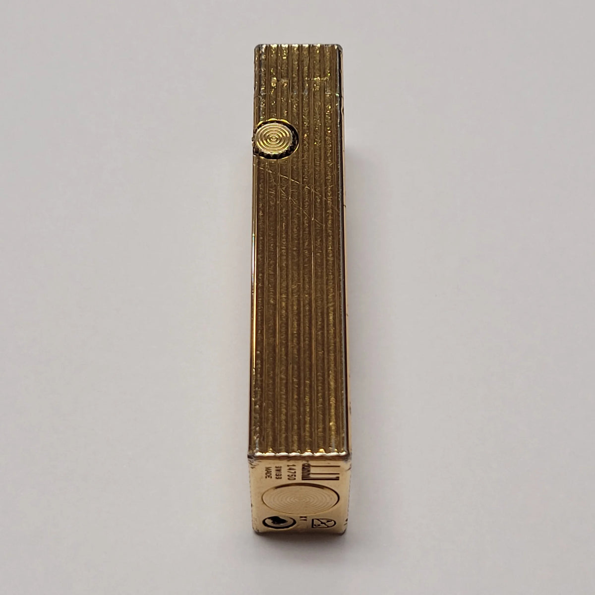 Alfred Dunhill Rollagas Gold Plated & Lines Lighter