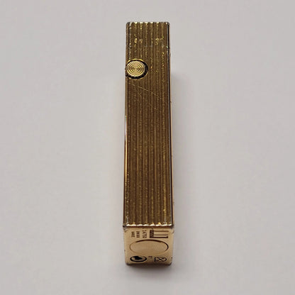 Alfred Dunhill Rollagas Gold Plated & Lines Lighter