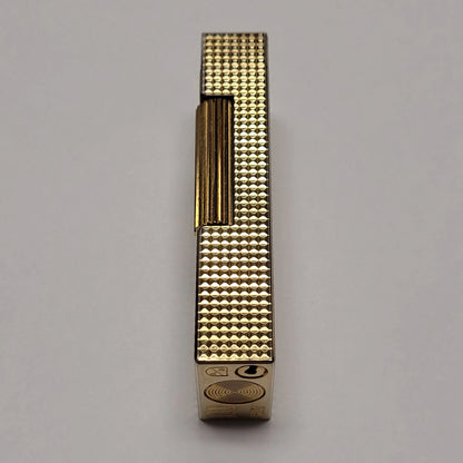 Alfred Dunhill Rollagas Gold Plated & Hobnail Lighter