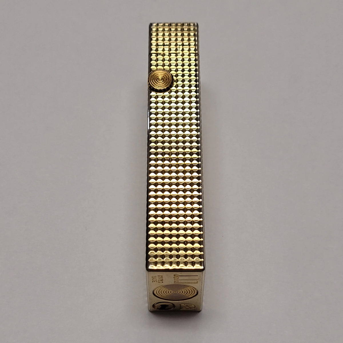 Alfred Dunhill Rollagas Gold Plated & Hobnail Lighter