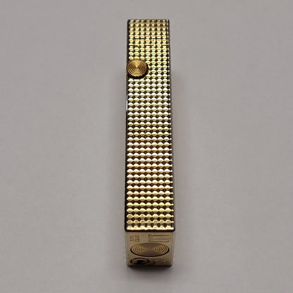 Alfred Dunhill Rollagas Gold Plated & Hobnail Lighter