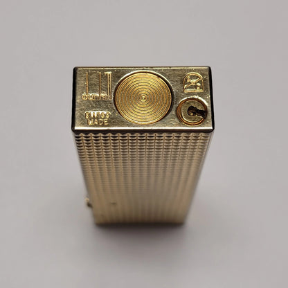 Alfred Dunhill Rollagas Gold Plated & Hobnail Lighter