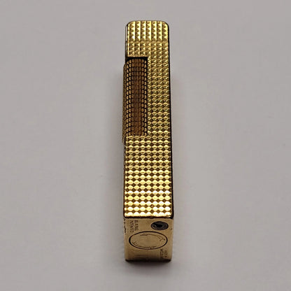 1960s Alfred Dunhill Rollagas Gold Plated & Hobnail Lighter
