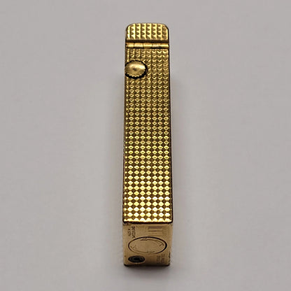 1960s Alfred Dunhill Rollagas Gold Plated & Hobnail Lighter