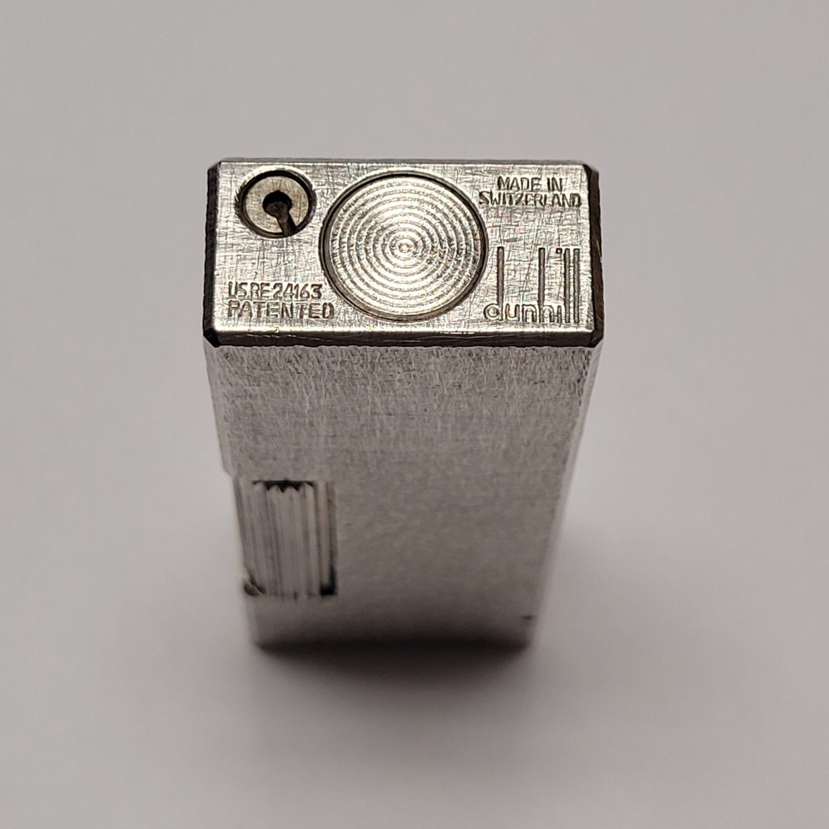 Alfred Dunhill Rollagas Silver Plated & Fine Bark Lighter