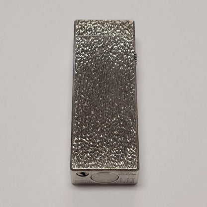 Alfred Dunhill Rollagas Silver Plated & Fine Bark Lighter