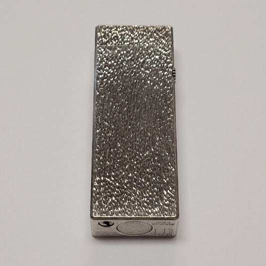 Alfred Dunhill Rollagas Silver Plated & Fine Bark Lighter