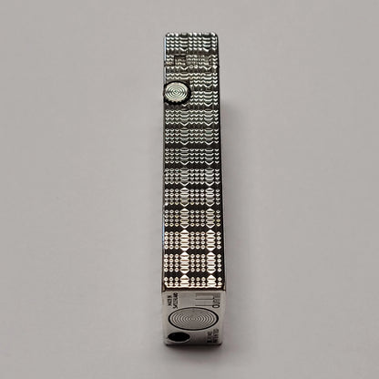 Alfred Dunhill Rollagas Silver Plated & Square Tartan Lighter