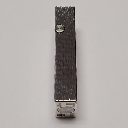 1970s Alfred Dunhill Rollagas Silver Plated & Wavy Lines Lighter