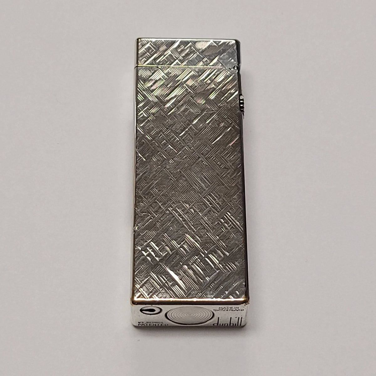 1960s Alfred Dunhill Rollagas Silver Plated & Florentine Lighter