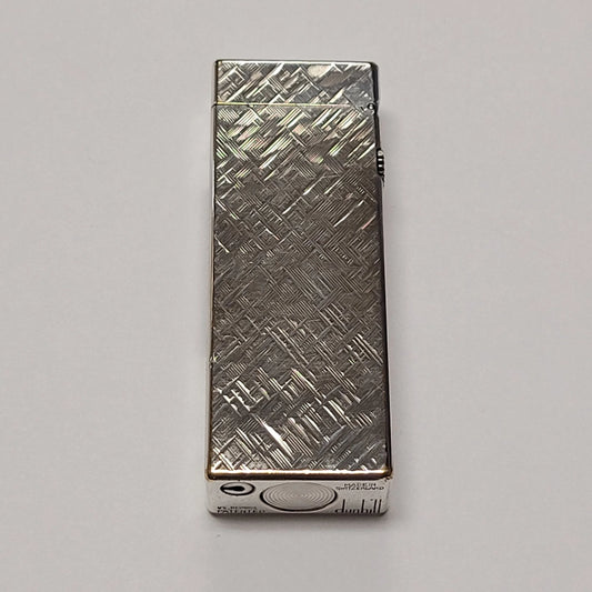 1960s Alfred Dunhill Rollagas Silver Plated & Florentine Lighter