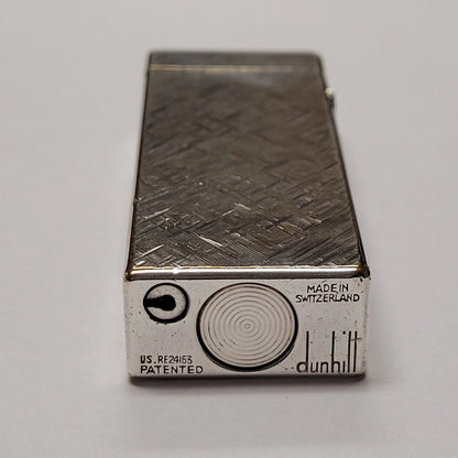 1960s Alfred Dunhill Rollagas Silver Plated & Florentine Lighter