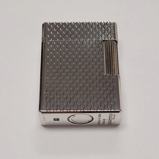 S.T. Dupont Ligne 1 Silver Plated & Wavy Lines Lighter