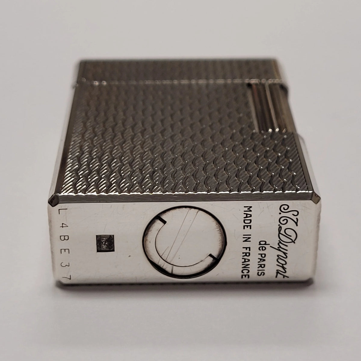 S.T. Dupont Ligne 1 Silver Plated & Wavy Lines Lighter