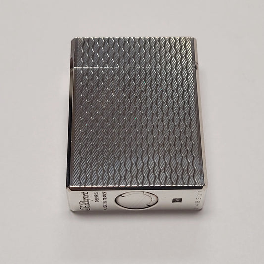 S.T. Dupont Ligne 1 Silver Plated & Wavy Lines Lighter