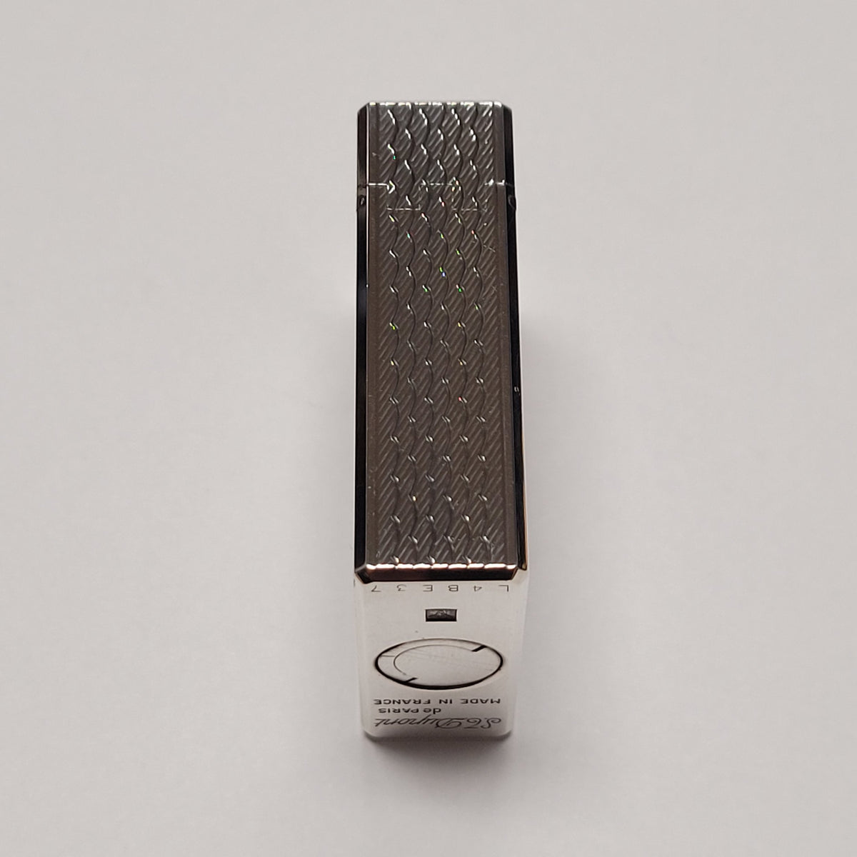 S.T. Dupont Ligne 1 Silver Plated & Wavy Lines Lighter