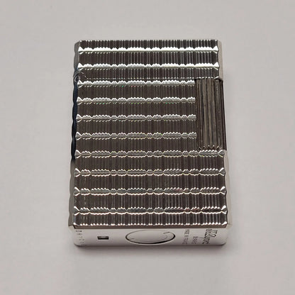 S.T. Dupont Ligne 1 Silver Plated & Rectangular Tartan Lighter
