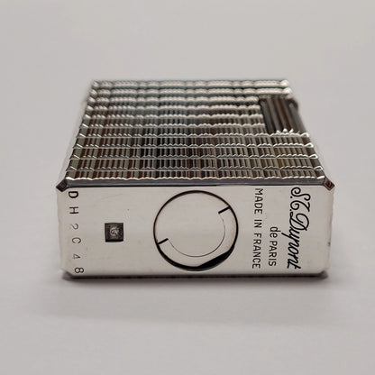 S.T. Dupont Ligne 1 Silver Plated & Rectangular Tartan Lighter