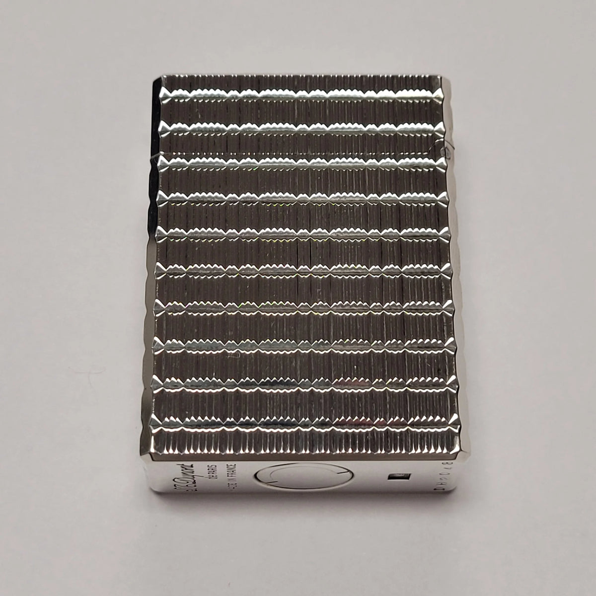 S.T. Dupont Ligne 1 Silver Plated & Rectangular Tartan Lighter