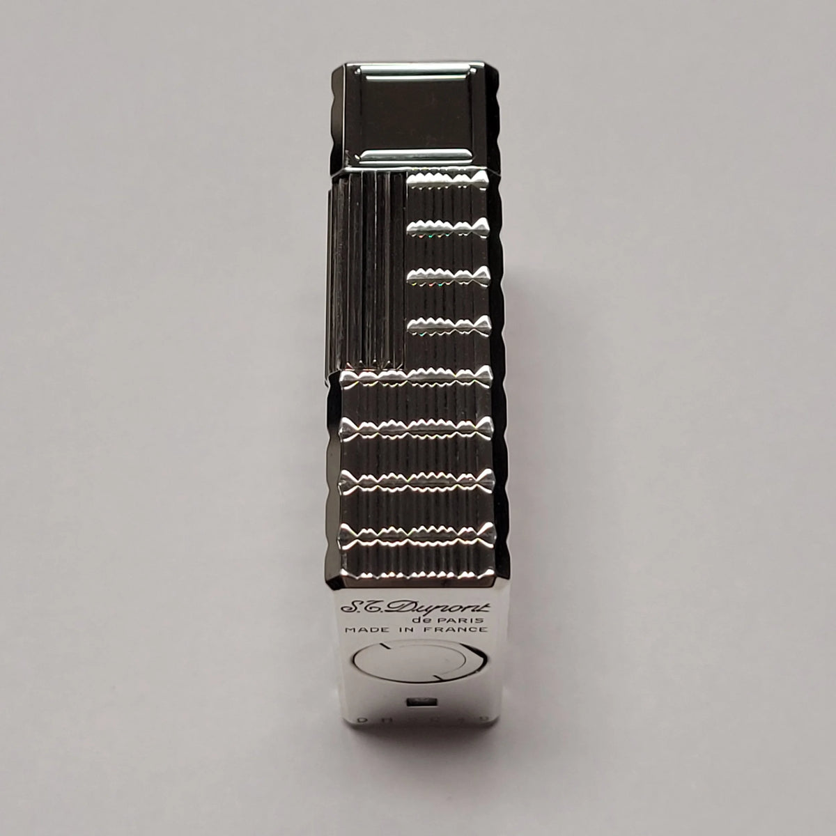S.T. Dupont Ligne 1 Silver Plated & Rectangular Tartan Lighter