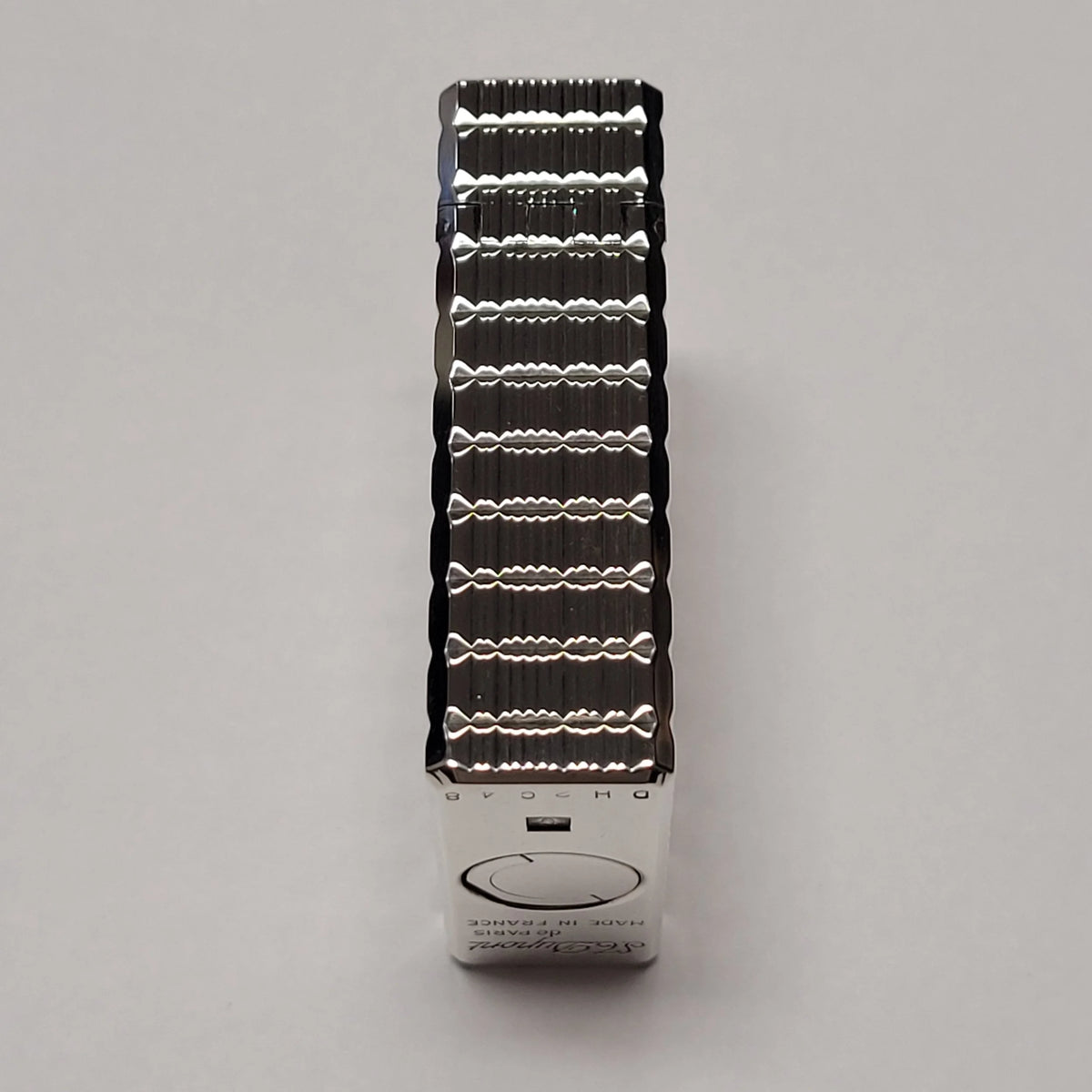 S.T. Dupont Ligne 1 Silver Plated & Rectangular Tartan Lighter