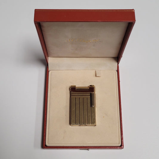 S.T. Dupont Urban Gold Plated & Columns Lighter