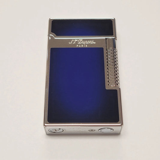 S.T. Dupont Le Grand Sunburst Blue Lacquer Lighter C23013