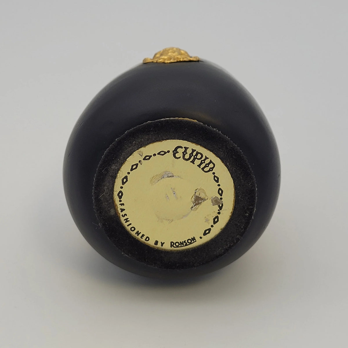Ronson Cupid Black & Gold Table Lighter