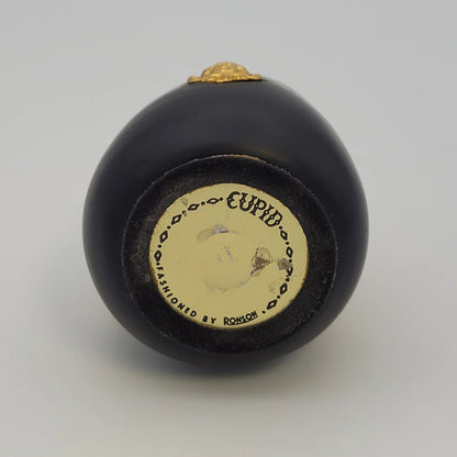 Ronson Cupid Black & Gold Table Lighter
