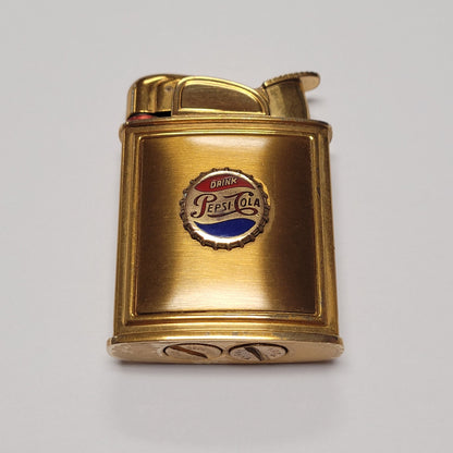 1950s Evans Banner Pepsi-Cola Gold Pocket Lighter