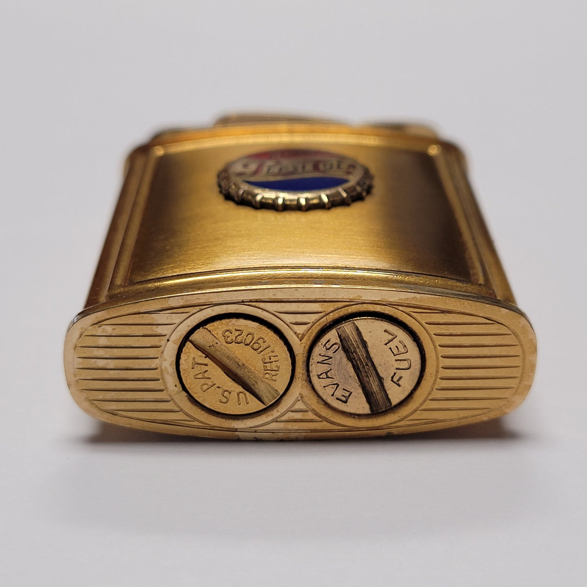 1950s Evans Banner Pepsi-Cola Gold Pocket Lighter