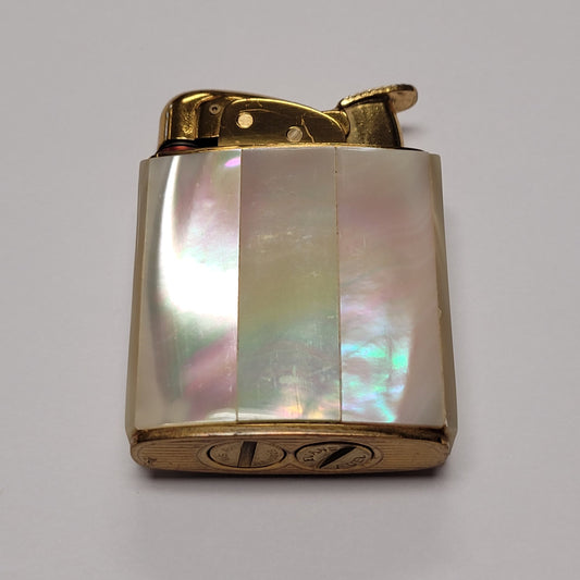 1950s Evans Banner Mother of Pearl Pocket Lighter