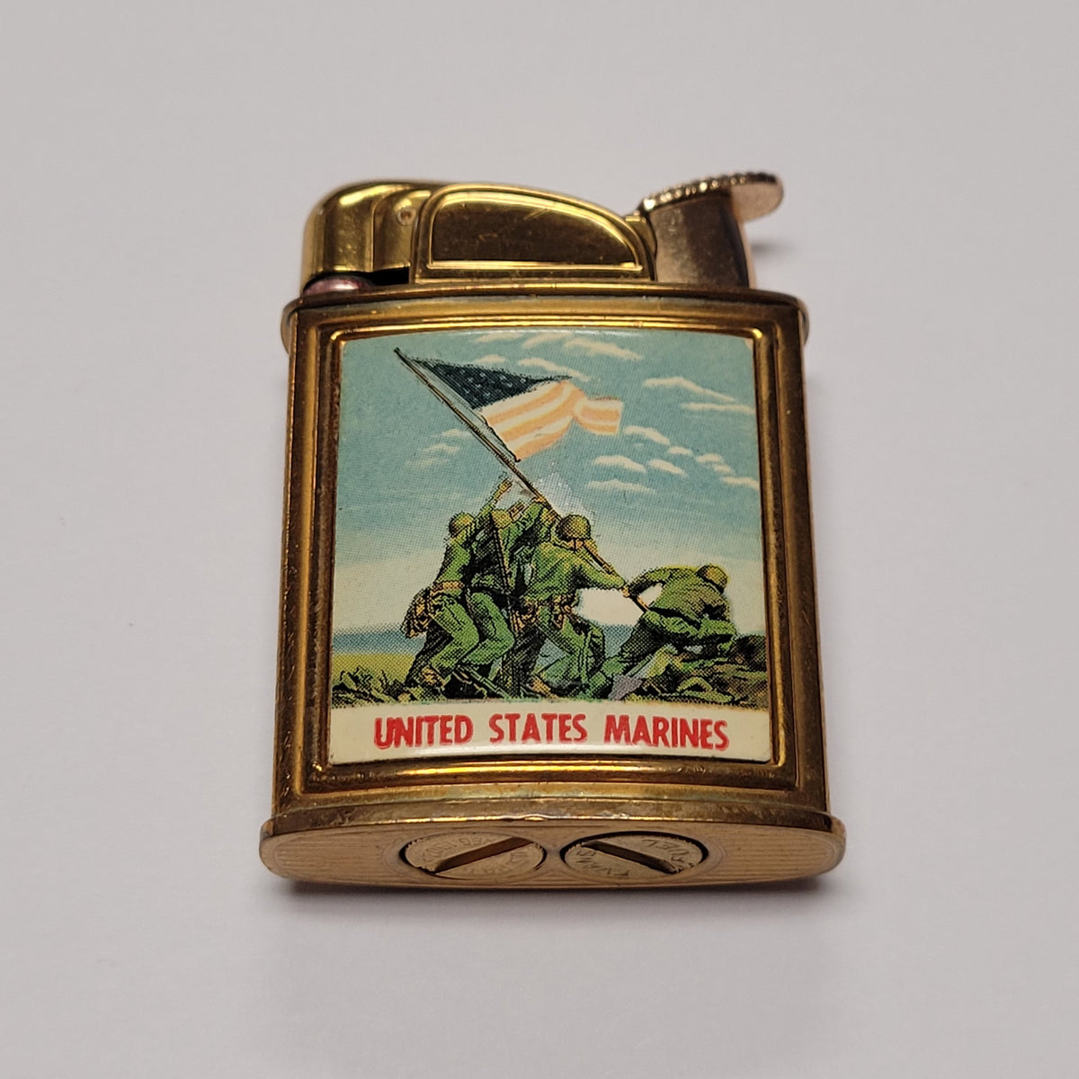 1950s Evans Banner United States Marines Pocket Lighter
