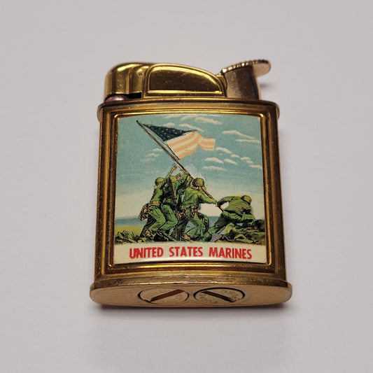 1950s Evans Banner United States Marines Pocket Lighter