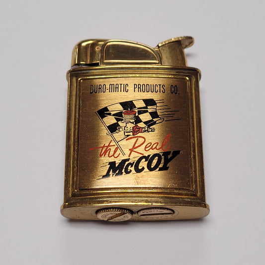 1950s Evans Banner the Real McCoy Pocket Lighter
