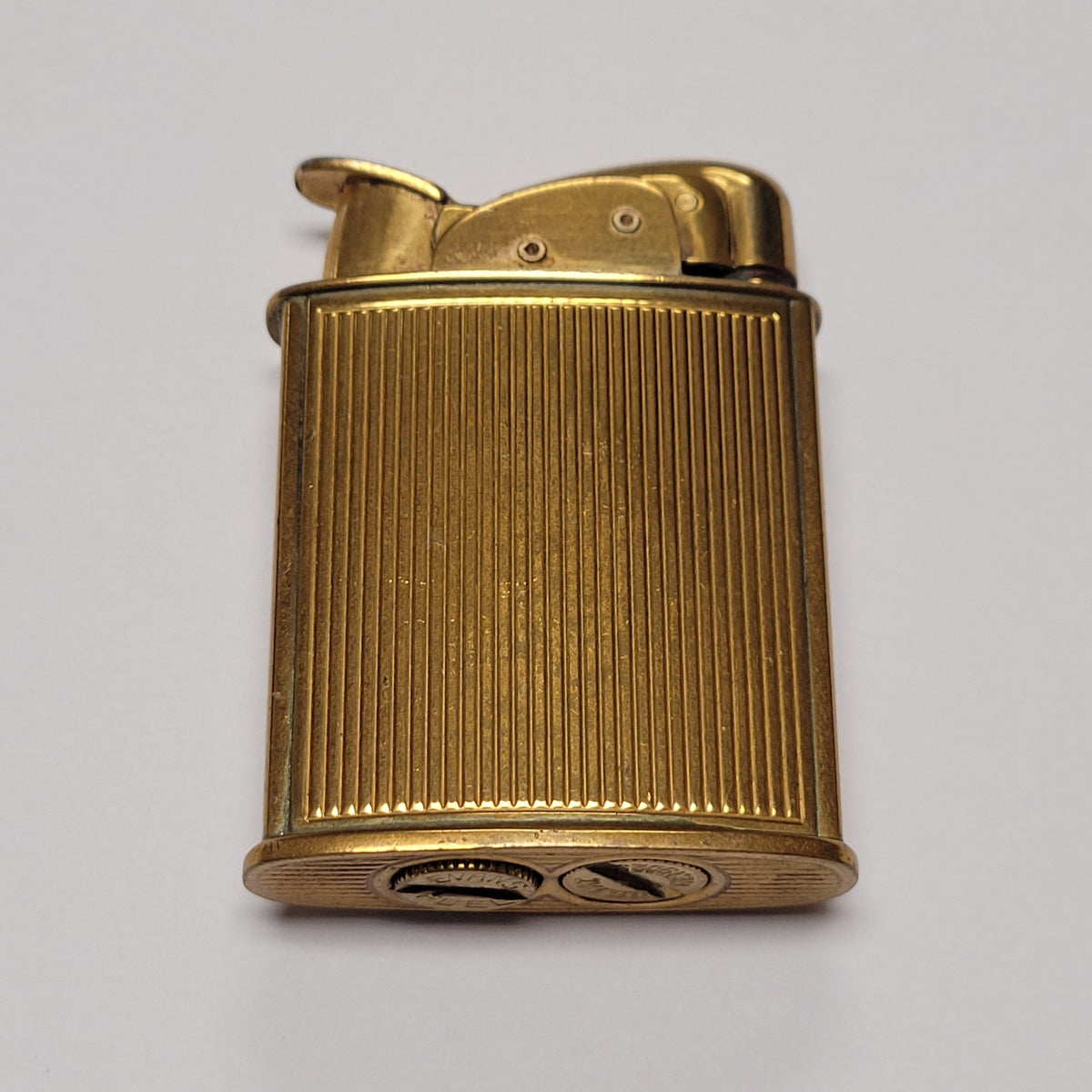 1950s Evans Banner Floral Enamel Pocket Lighter