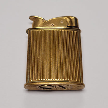 1950s Evans Banner Floral Enamel Pocket Lighter