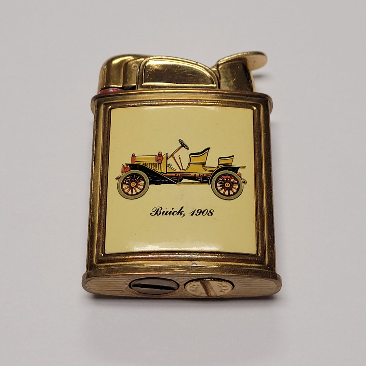 1950s Evans Banner Buick 1908 Automobile Pocket Lighter
