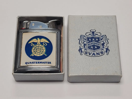 1950s Evans Banner U.S. Army Quartermaster Pocket Lighter